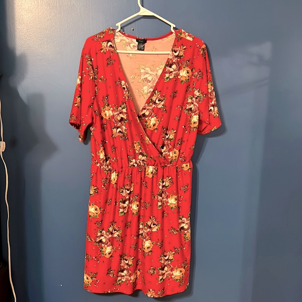 Rue 21 red floral dress size 3x